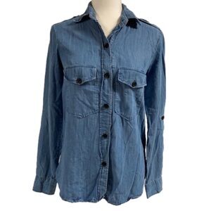 Zara Woman Chambray Shirt (XS)